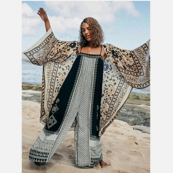 FREE PEOPLE Mixed Print Jumpsuit *NWT* - Picture 4 of 7